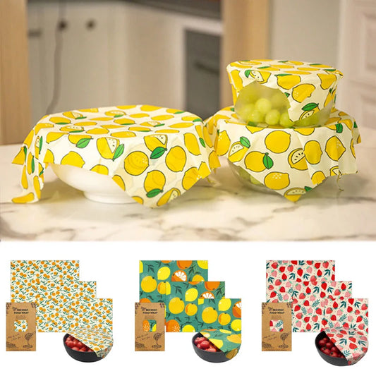 BeeWrap Pro – Reusable Beeswax Food Wrap (3-Pack)